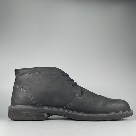 ECCO Turn Men\'s EU 45 US 11 Black Leather Shaft Chukka Ankle Boots Casual EUC main image 5